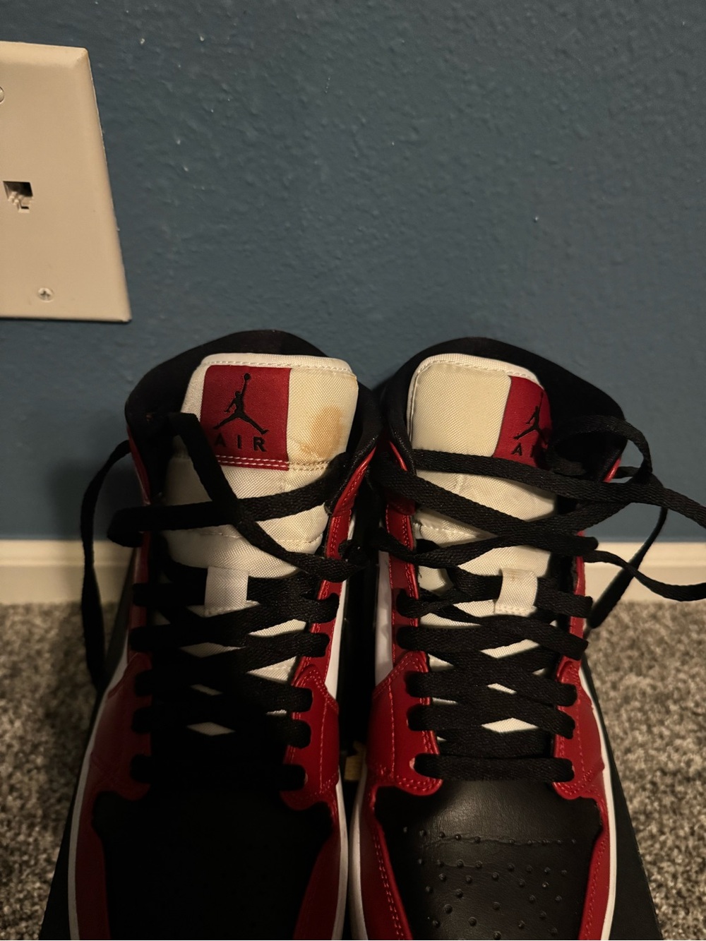 Nike Air Jordan Sneakers Black, Red, White